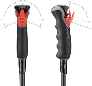 Slēpošanas nūja Leki Artena Airfoil 3D 105 cm — izturīga viegla alumīnija, garums 105 cm