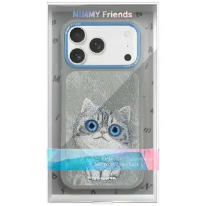 Чехол Nimmy Big Eyed Pet 2.0 для iPhone 17 Pro — серый