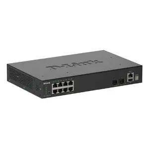 D-Link Managed 10-Port Gigabit Stackable Switch DGS-1530-10/E — 8 x Gigabit RJ-45, 2 x 10G SFP+, L2, 56 Gbit/s, 16k MAC