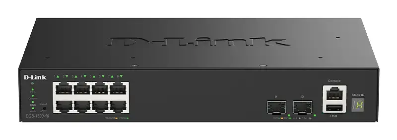 D-Link DGS-1530-10/E 10 portu pārvaldāms Gigabit slēdzis Photo 2