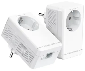 Mercusys MP500P KIT AV1000 Powerline Adapteris 1000 Mbit/s Ethernet LAN Type F 2 gab. Baltā