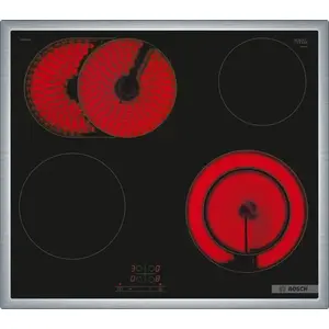 Hob Bosch Serie 4 PKN645BA2E Black Built-in 60 cm Ceramic 4 zones