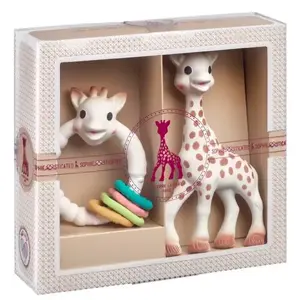 Подарочный набор Sophie La Girafe 000013 — 2 предмета, многоцветный, погремушка, с 0 месяцев