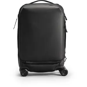 Carry-on roller suitcase Peak Design Roller Pro — black, durable lightweight travel case