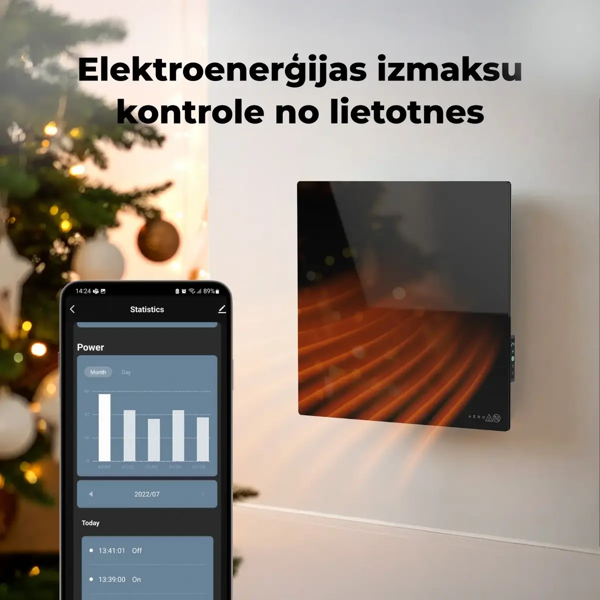 Инфракрасный конвекционный обогреватель AENO Premium Eco Smart Quadro Photo 10