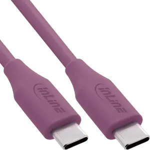 USB Cable InLine 35891P 1m USB C Violet USB 2.0 0.48 Gbit/s