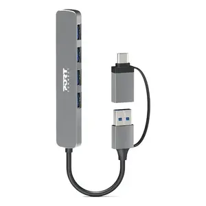 USB Hub Port Designs 900161 USB 2.0 Type-A 5000 Mbit/s Silver