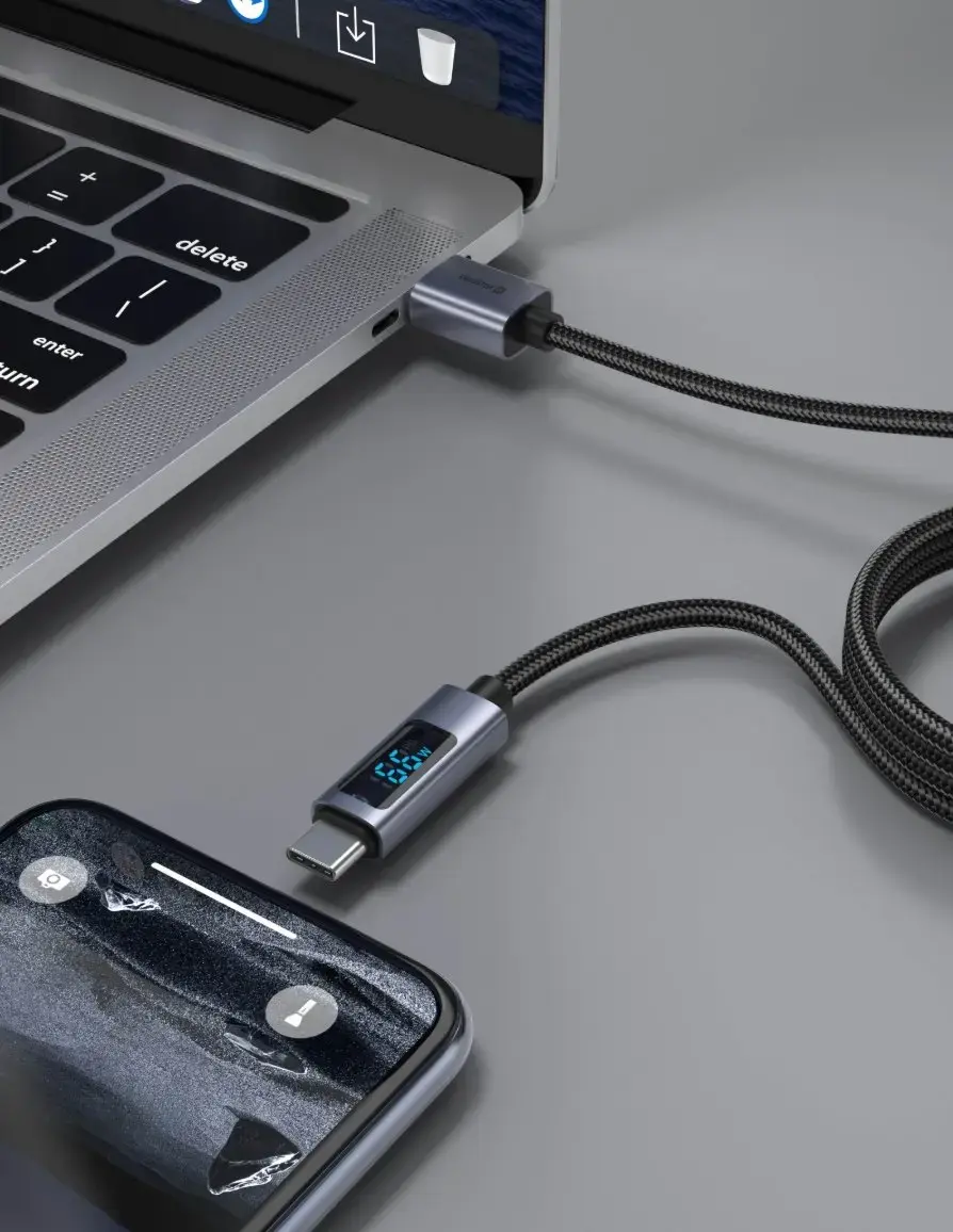 LCD Cable USB–USB‑C 1m Swissten 71551073 Photo 2