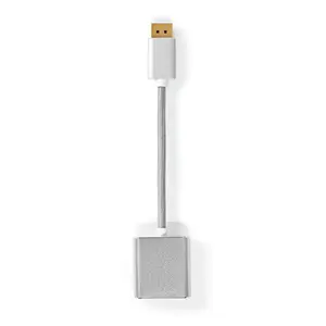 Nedis CCTB37250AL02 video cable adapter 0.2 m DisplayPort DVI-D Silver