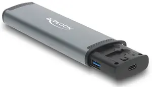 Картридер DELOCK USB 5 Gbps с слотами SD и MicroSD, USB 3.2 Gen 1 Type-A/Type-C, кабели и адаптеры, черно-серый