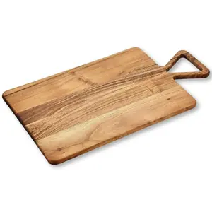 Cutting board KESPER DE7629131 Acacia wood 54×30×1.7 cm with triangular handles