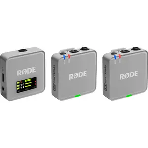 Беспроводной микрофон Rode Wireless GO III серый — компактный корпус, встроенный аккумулятор