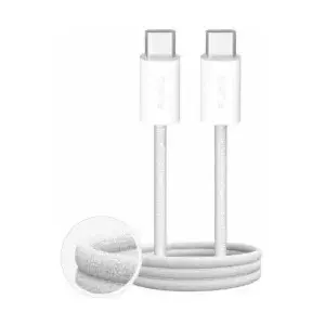 USB-C to USB-C cable PURO Fabrik PUCCC240WFABK4WHI 1 m, 240W power delivery
