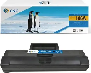 Тонер G&G совместимый с HP 106A W1106A 18402 1500 страниц Черный