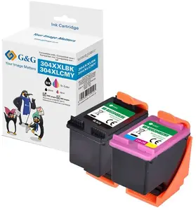 Cartridge G&G XXL-Patronen 2er Set compatible with HP 304XL BK + Color