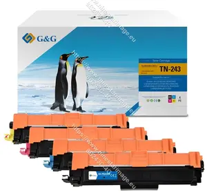 Laser toner cartridge set G&G 16019 compatible with Brother TN-243 Black Cyan Magenta Yellow (4 pcs)
