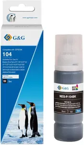 Tintes kārtridžs g g EcoTank, saderīgs ar Epson 104 (C13T00P140) — melns