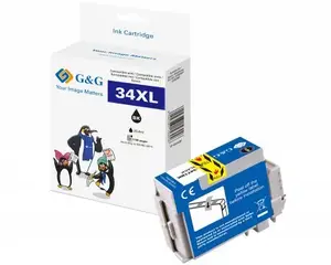 Tintes kasetne G&G 14613 saderīga High (XL) Yield melna priekš Epson, 22,4 ml, 1120 lapas