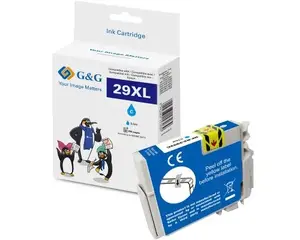 Ink Cartridge G&G 14663 Compatible High (XL) Yield Cyan for Epson, 9.6 ml, 450 pages