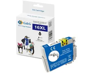 Ink Cartridge G&G 14638 Compatible High (XL) Yield Black for Epson - 14.6 ml, 500 pages
