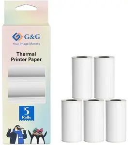 Thermal receipt paper rolls g   g 21690 — 57 x 30 mm, 6.6 m length, pack of 5