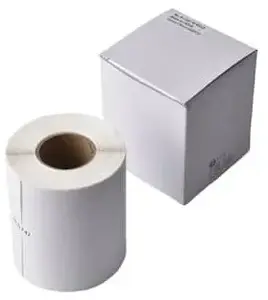 Label roll G G 21345 – 500 pieces, 100 x 75 mm white adhesive labels