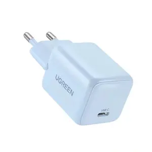 Сетевой адаптер UGREEN 20W GaN USB-C, 1× USB-C, синий, вход 100–240 В