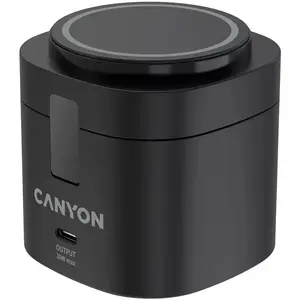 Беспроводное зарядное CANYON CNS-WCS405B 4-в-1 с адаптером 65W, чёрный