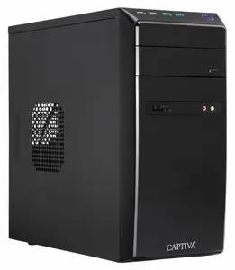 Dators Captiva 95662 AMD Ryzen 5 5600G 8GB DDR4 250GB SSD Melns