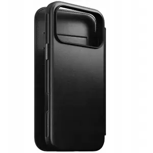 Folio case Nomad Modern Leather for iPhone 17 Pro Max MagSafe — Horween leather, black
