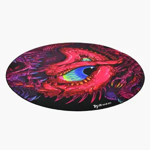 Arozzi Zona Round Floor Pad Crawling Chaos apaļš grīdas paklājs daudzkrāsains mikrošķiedra un gumija