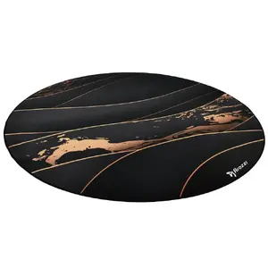 Floor pad Arozzi Zona Round Floor Pad — Black/Gold, round protective mat for flooring
