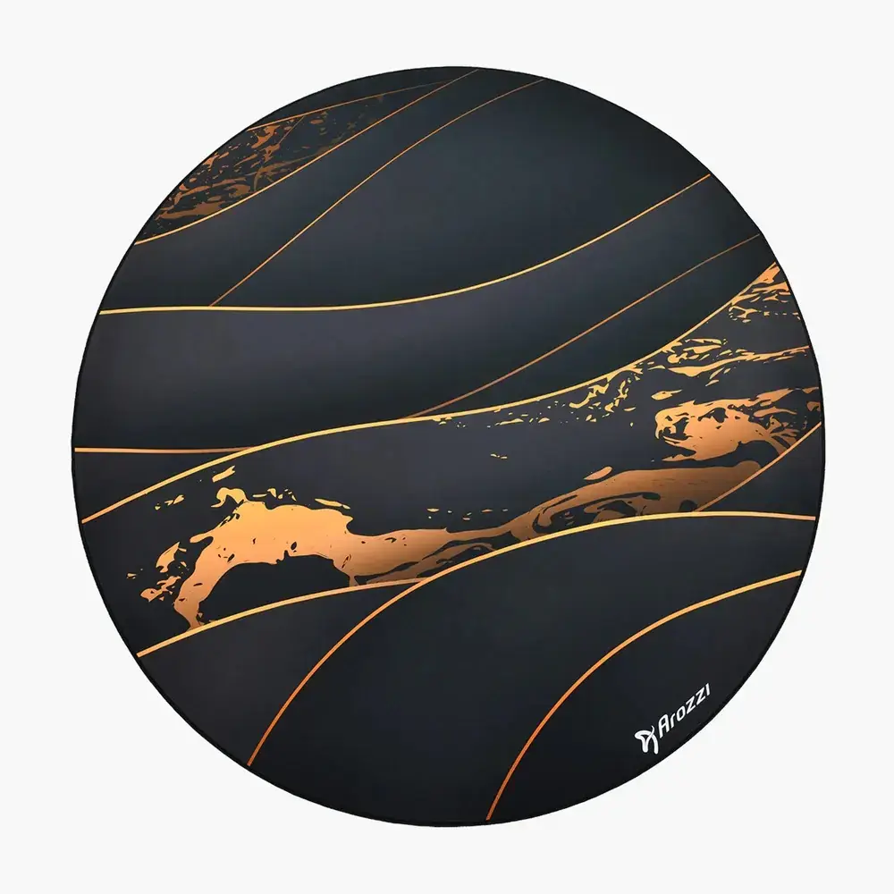 Arozzi Zona Round Floor Pad — melns/zelta Photo 2