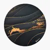 Arozzi Zona Round Floor Pad — melns/zelta Photo 2