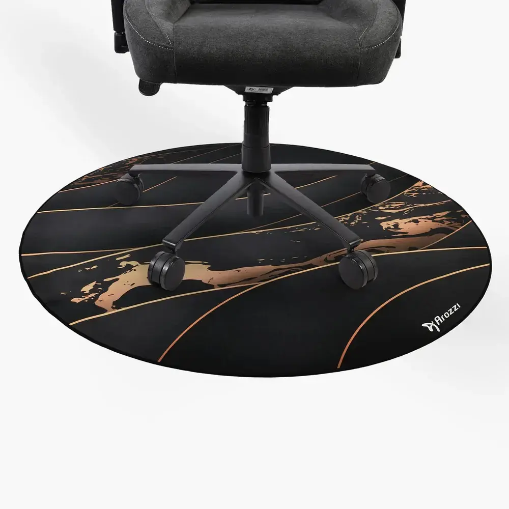 Arozzi Zona Round Floor Pad — melns/zelta Photo 3