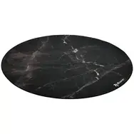 Круглый напольный коврик Arozzi Zona Black Marble микрофибра резина