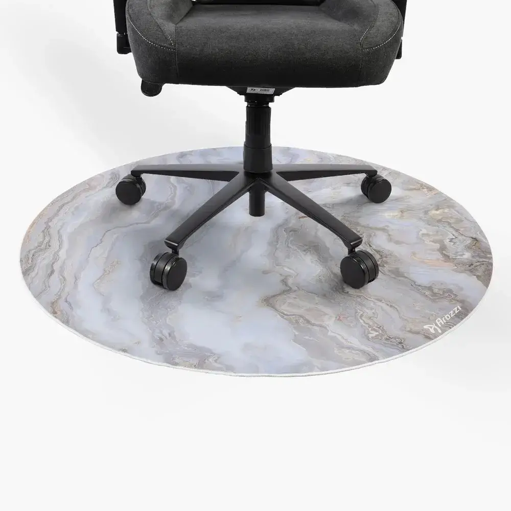 Arozzi Zona Round напольный мат — White Marble Photo 3