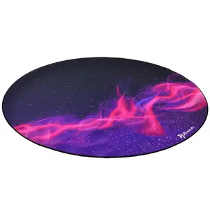 Floor protector pad Arozzi Zona Round Floor Pad — Purple Galaxy (round protective mat for chairs and furniture)