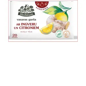 Herbitum Fruit Tea with Ginger and Lemons 2 g sachets, 20 pcs — herbal fruit infusion