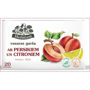 Tea Herbitum Fruit Tea with Peaches and Lemons 2 g sachets, 20 pcs
