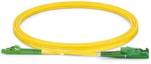 Fibre optic patch cable EQUIP E2000/APC to LC/APC 5.00 m SM Duplex OS2 Yellow