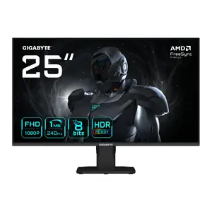 24.5" GIGABYTE GS25F2A FHD 1920x1080 240Hz 1ms SS-IPS Gaming Monitor with FreeSync Premium, HDR10, 2×HDMI, DP 1.4
