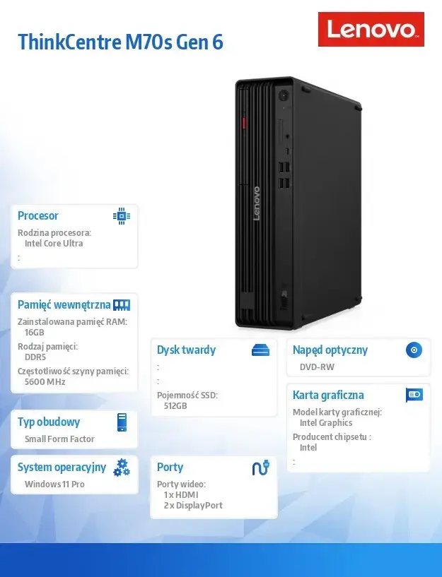 Dators Lenovo ThinkCentre M70s G6 Photo 7