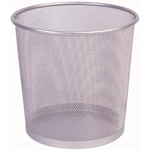 Waste Container Q-Connect KF00850 Round Silver