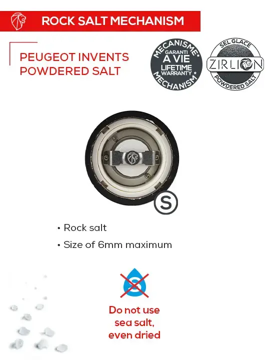 Sāls dzirnaviņas Peugeot Paris u'Select Sarkanas Photo 3