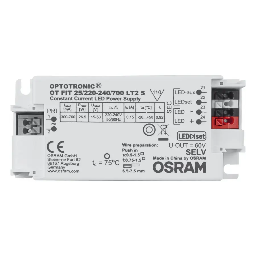 LED Драйвер Osram OT FIT 25/220…240/700 LT2 S Photo 2