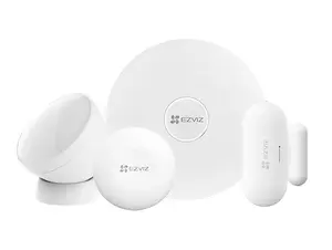 EZVIZ CS-TX/A3-R100 Wireless Security Alarm System Hub White with Buttons and Freestanding or Wall Mounting