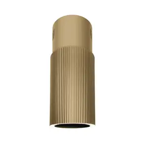 Island hood Ciarko Design Monogram Isola gold — gesture control, SmartLink, dynamic LED 2900–6000K, perimeter suction, timer