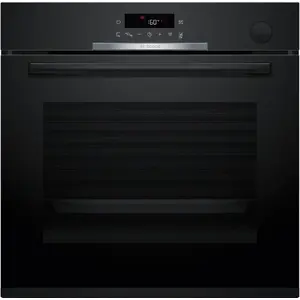 Built-in electric oven Bosch Serie 4 HRG312BB4, 71 L, 3600 W, black, touch control, A+