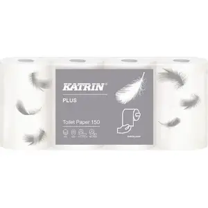 Toilet paper Katrin Plus 150, 3-ply, pack of 8 rolls